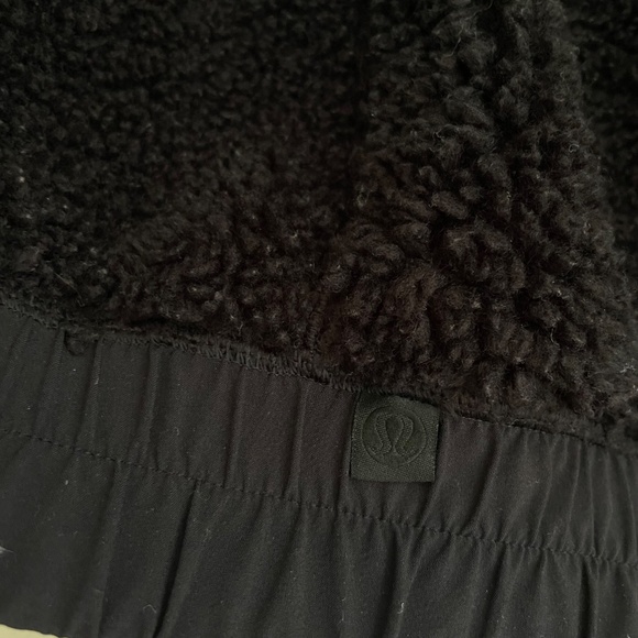 Lululemon | Black Reversible Fleece Hoodie Jacket Coat Size 6 - Picture 8 of 15
